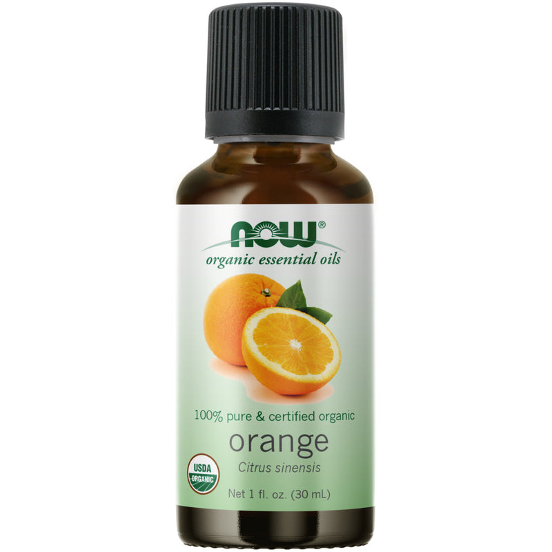 CLEARANCE! Now Foods Orange Oil, Organic - 1 oz., Stain or Minor Damage