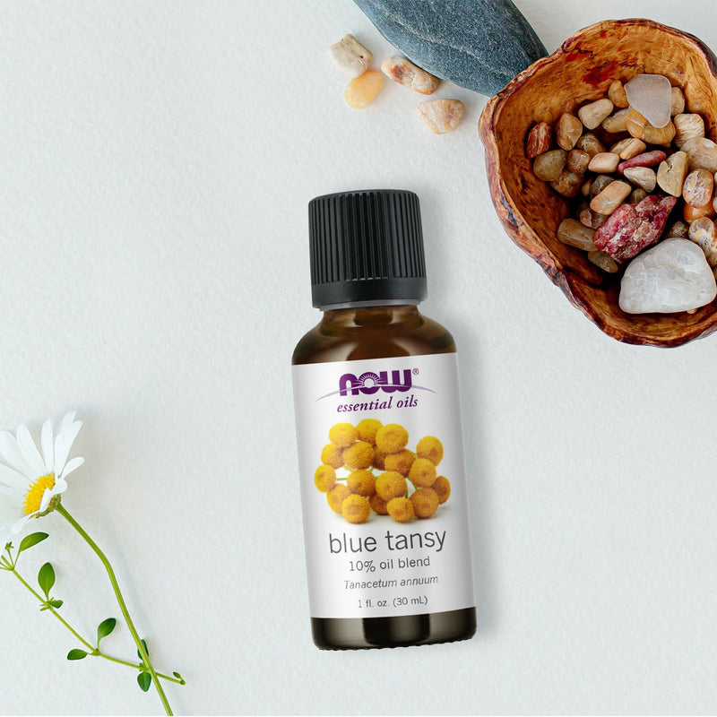 CLEARANCE! NOW Foods Blue Tansy Oil Blend 1 fl oz, BEST BY 02/2026 - DailyVita