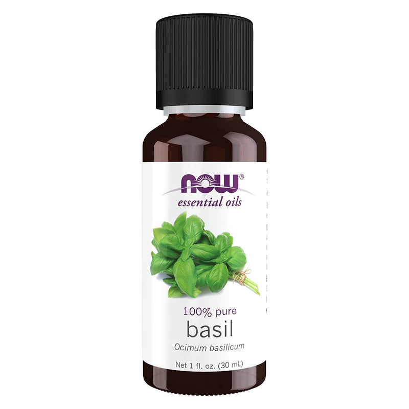 CLEARANCE! NOW Foods Basil Oil 1 fl oz, Stain or Minor Damage - DailyVita