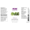 CLEARANCE! NOW Foods Camphor Oil 1 fl oz, Stain or Minor Damage - DailyVita