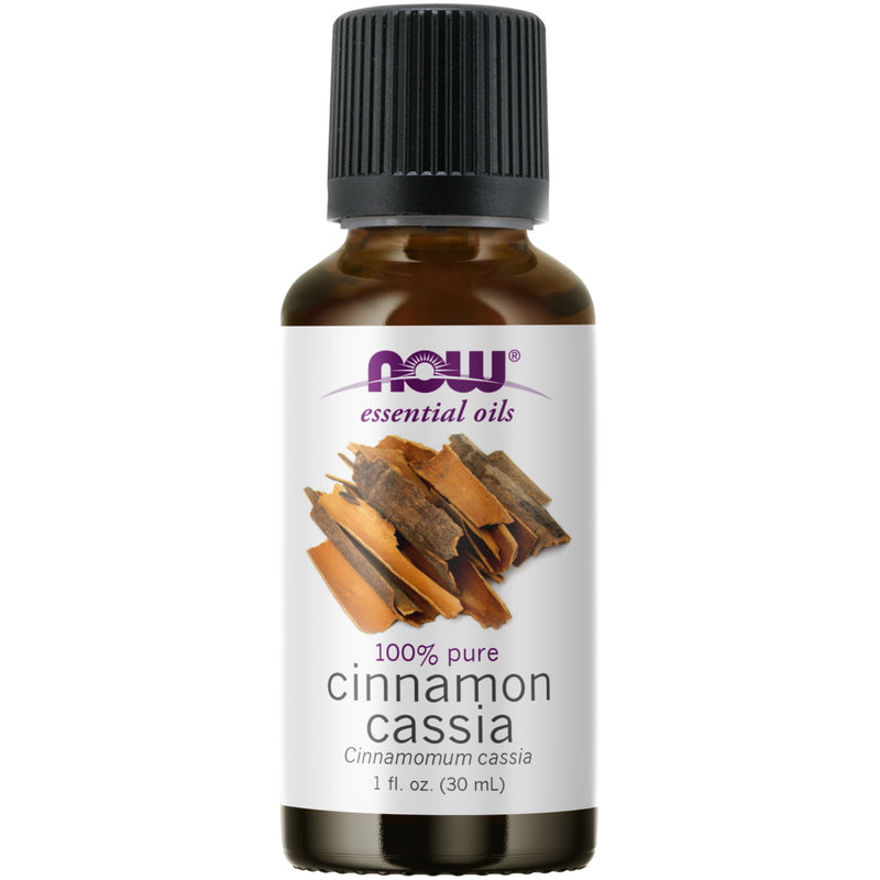 CLEARANCE! NOW Foods Cinnamon Cassia Oil 1 fl oz, Stain or Minor Damage