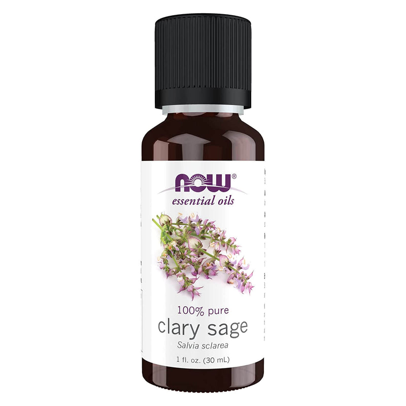 CLEARANCE! NOW Foods Clary Sage Oil 1 fl oz, Stain or Minor Damage