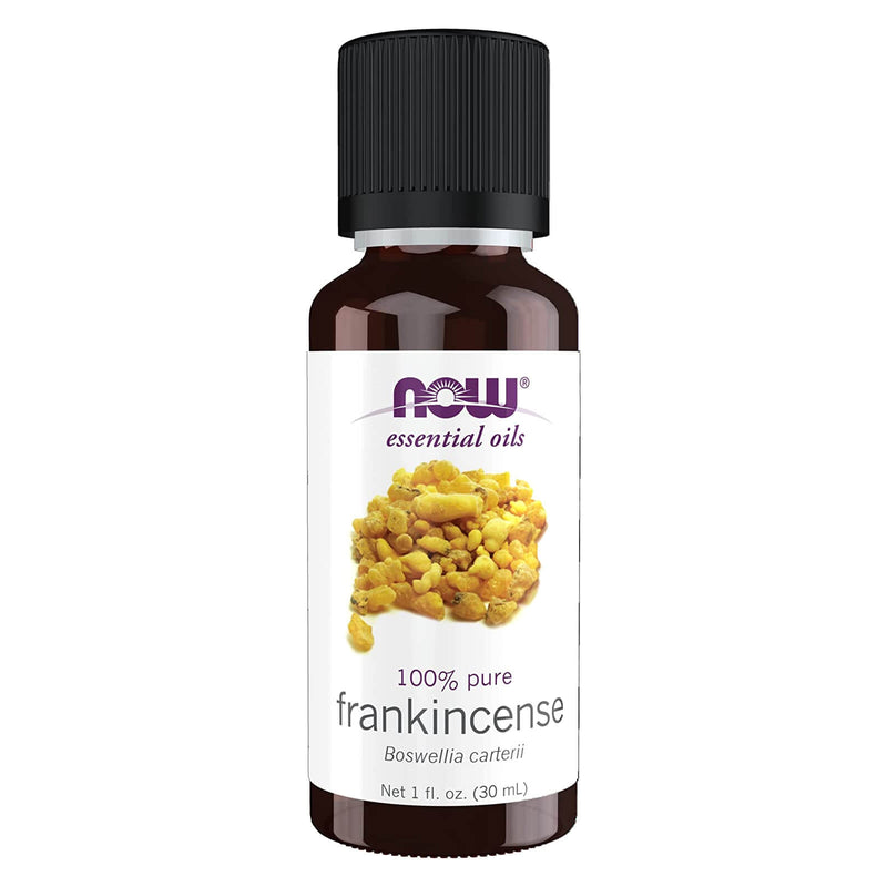 CLEARANCE! NOW Foods Frankincense Oil 100% Pure 1 fl oz, Stain or Minor Damage, BEST BY 03/2024
