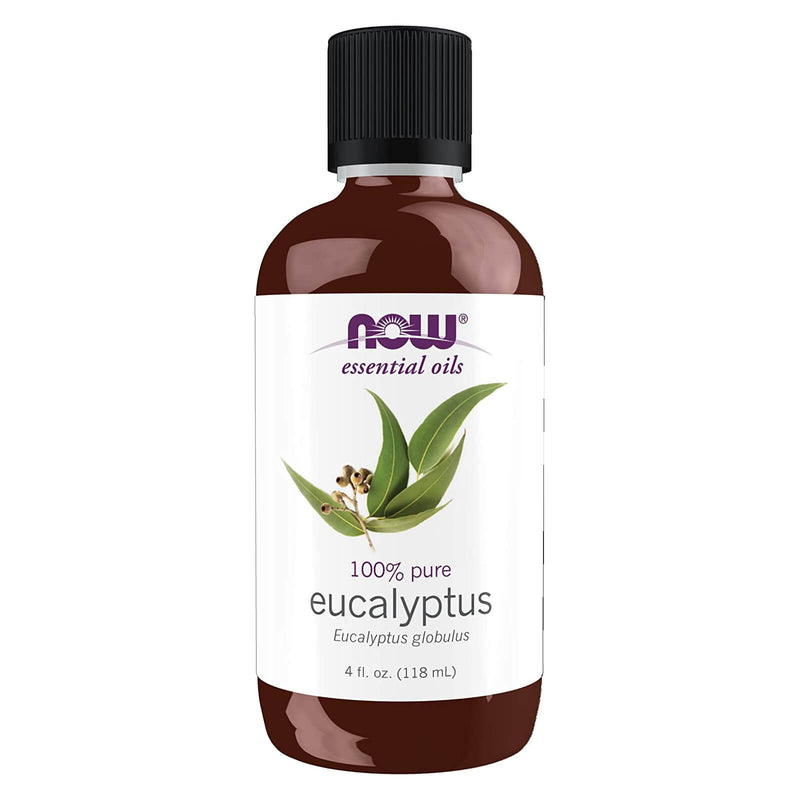 CLEARANCE! NOW Foods Eucalyptus Globulus Oil 4 fl oz, Label Stain Minor Damage - DailyVita