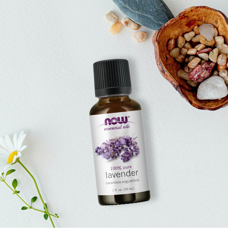 CLEARANCE! NOW Foods Lavender Oil 1 fl oz, Stain or Minor Damage - DailyVita