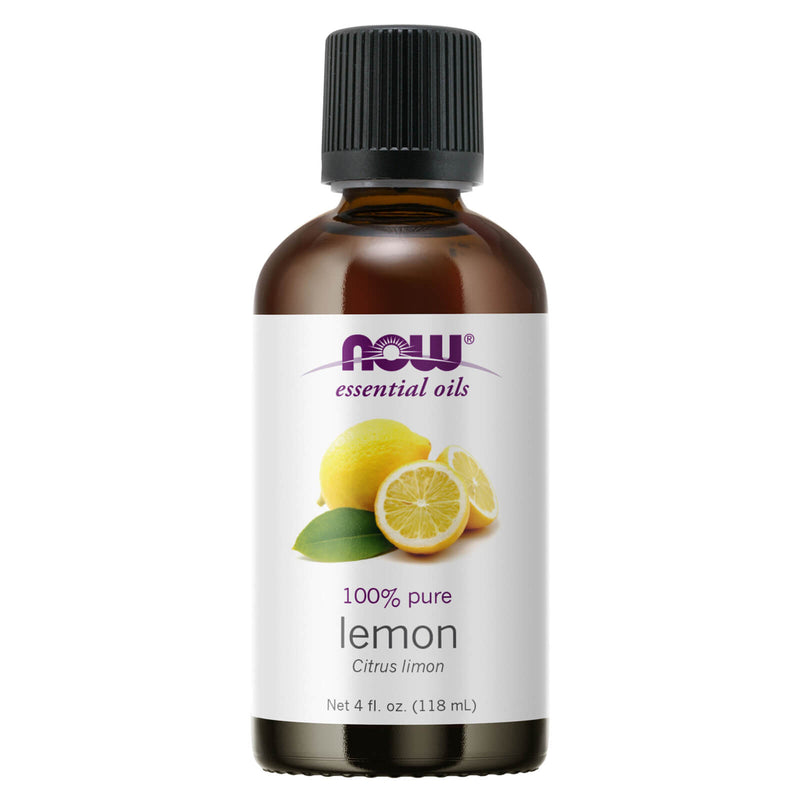 CLEARANCE! NOW Foods Lemon Oil 4 fl oz, Stain or Minor Damage - DailyVita