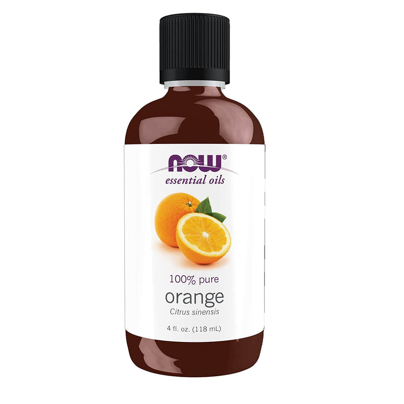 CLEARANCE! NOW Foods Orange Oil 4 fl oz, Stain or Minor Damage