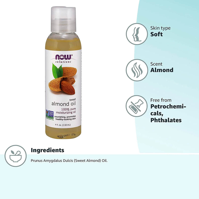 NOW Foods 甜杏仁油4 fl oz