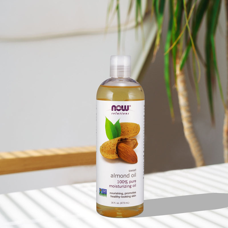 CLEARANCE! NOW Foods Sweet Almond Oil 16 fl oz, BEST BY 11/2024