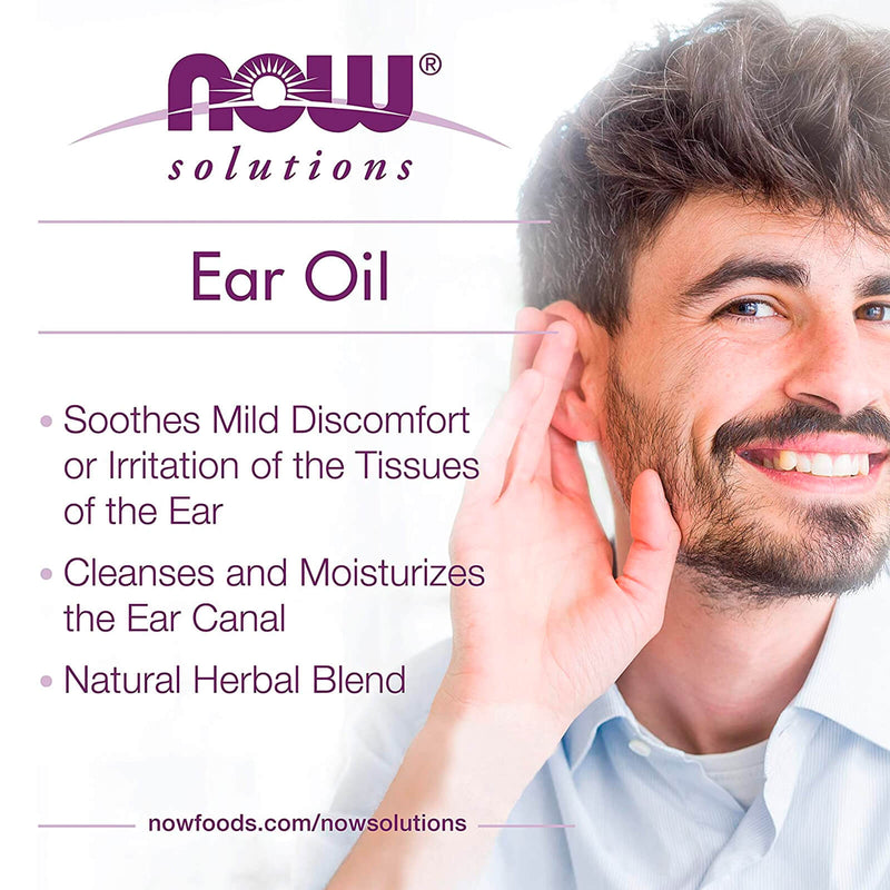 CLEARANCE! NOW Foods Ear Oil 1 fl oz, Stain or Minor Damage - DailyVita