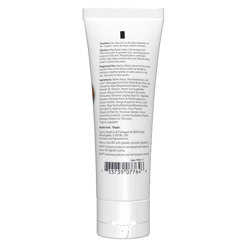CLEARANCE! NOW Foods Shea Butter Lotion 4 fl oz, BEST BY 12/2025 - DailyVita