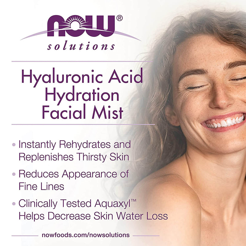 CLEARANCE! NOW Foods Hyaluronic Acid Facial Mist 4 fl oz, BEST BY 04/2024 - DailyVita