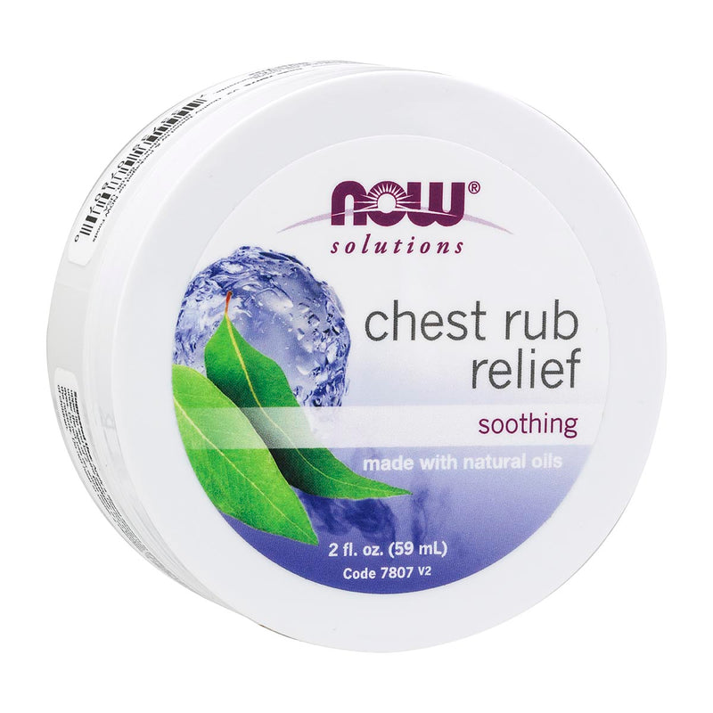 CLEARANCE! NOW Foods Chest Rub Relief 2 fl oz, BEST BY 01/2025