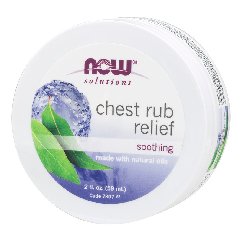 CLEARANCE! NOW Foods Chest Rub Relief 2 fl oz, BEST BY 01/2025