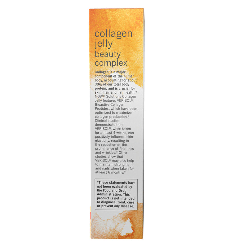 CLEARANCE! NOW Foods Collagen Jelly Beauty Complex, Sweet Orange - 10 Jelly Sticks, BEST BY 07/2024 - DailyVita