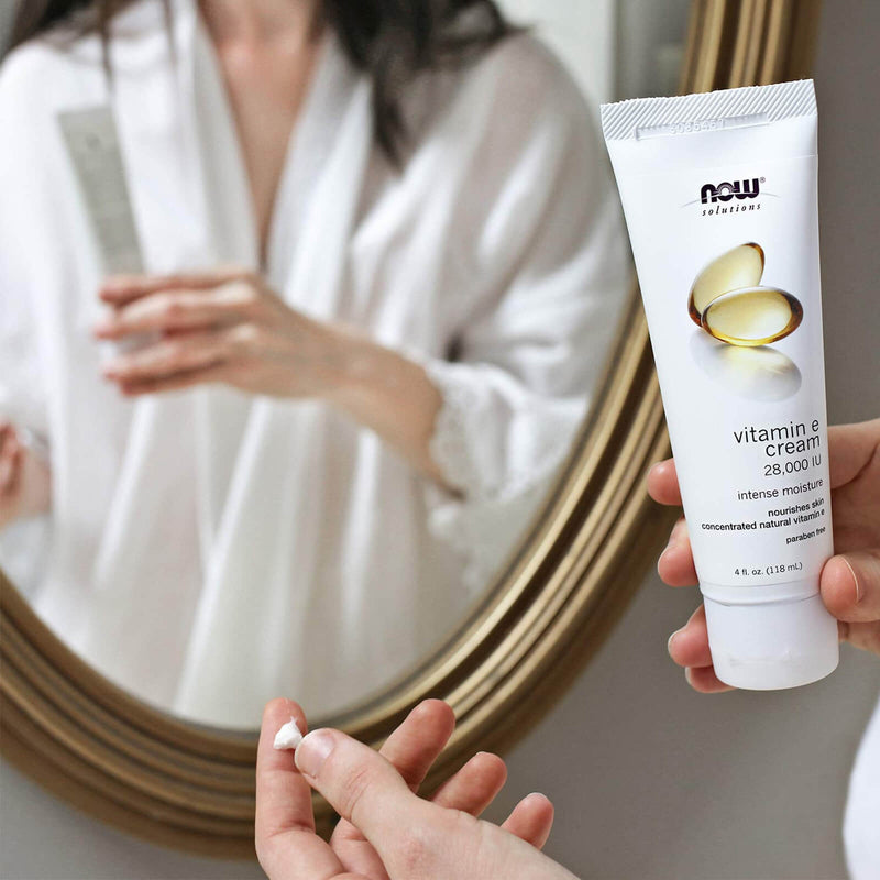 CLEARANCE! NOW Foods Vitamin E Cream 28,000 IU 4 oz, BEST BY 02/2026 - DailyVita