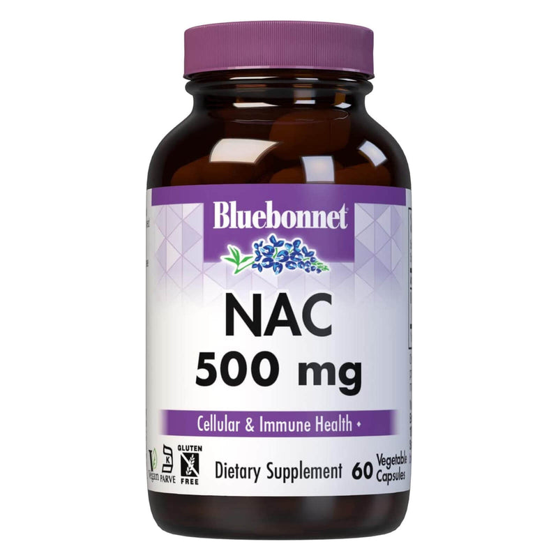CLEARANCE! Bluebonnet NAC N-Acetyl Cysteine 500 mg 60 Veg Capsules - FLASH DEAL, BEST BY 09/2024