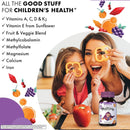 Bluebonnet Rainforest Animalz Whole Food Based Multiple Assorted Fruit 90 Chewable Tablets - DailyVita