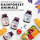 Bluebonnet Rainforest Animalz Vitamin D3 10 mcg (400 IU) Mixed Berry Flavor 90 Chewable Tablets - DailyVita