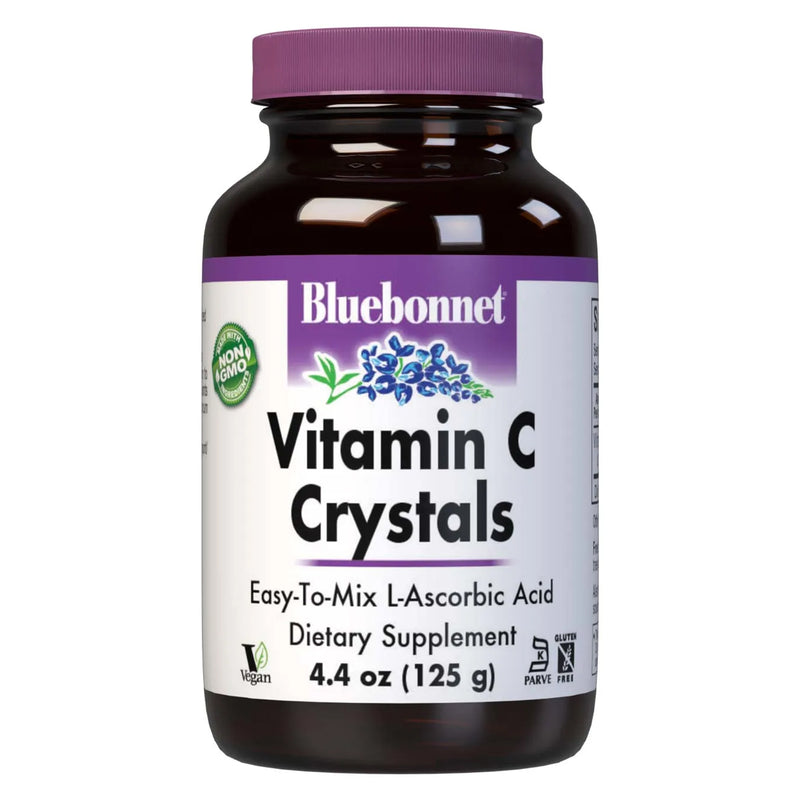 CLEARANCE! Bluebonnet Vitamin C Crystals 4.4 oz Crystals, BEST BY 12/2024