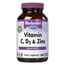 Bluebonnet Vitamin C, D3 & Zinc 100 Vegetable Capsules - DailyVita