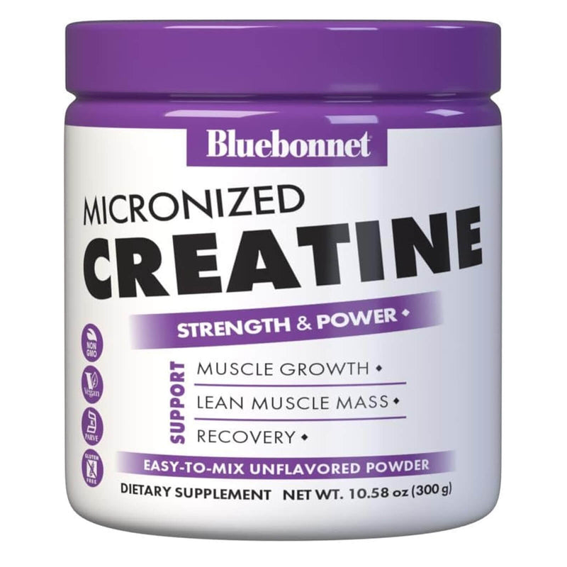 Bluebonnet Micronized Creatine Monohydrate 5g Unflavored 10.58 oz - 60 Servings