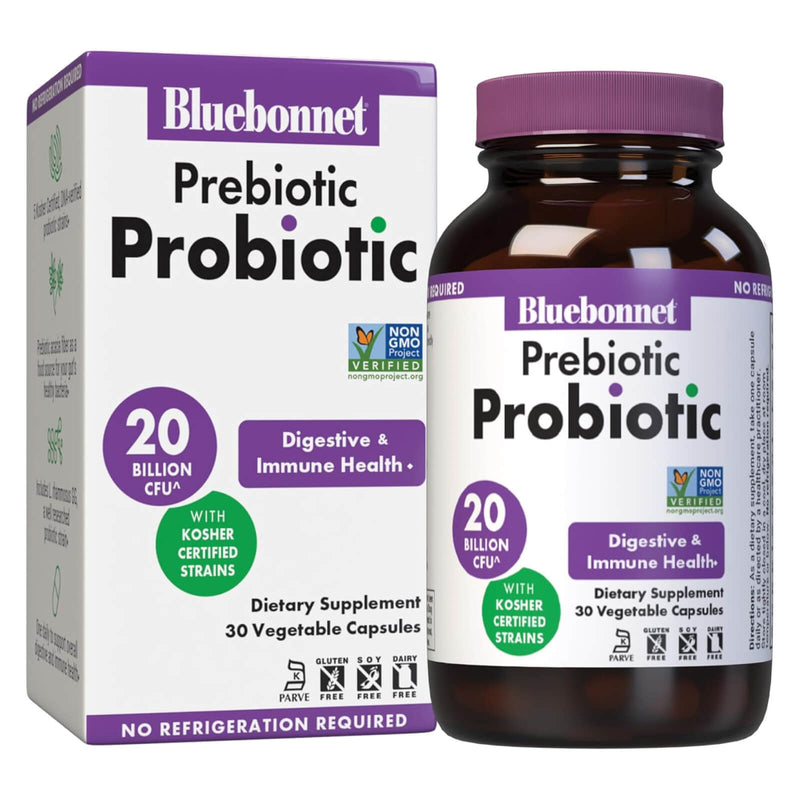 Bluebonnet 益生元益生菌200亿张CFU^ 30 VEG胶囊