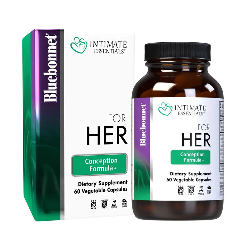 CLEARANCE! Intimate Essentials For Her Conception Formula 60 Vegetable Capsules, BEST BY 03/2025