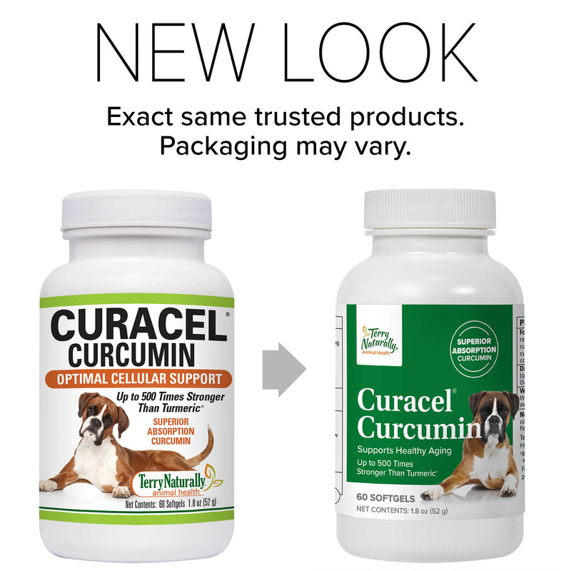 Terry Naturally Curacel Curcumin 60 Softgels - CANINE for Dogs