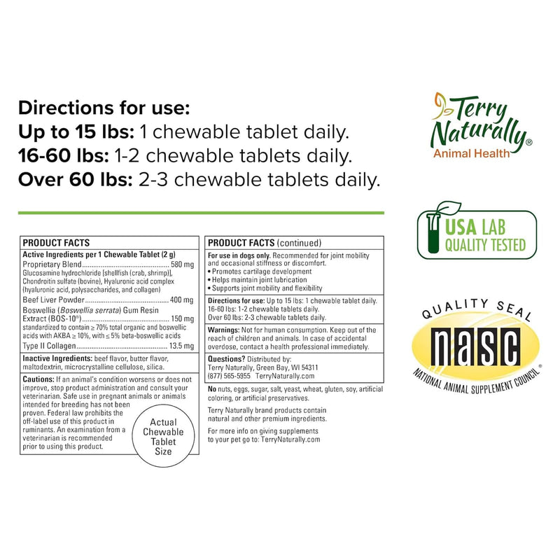 Terry Naturally Active Mobility - Joint Health 60 Chew Tabs