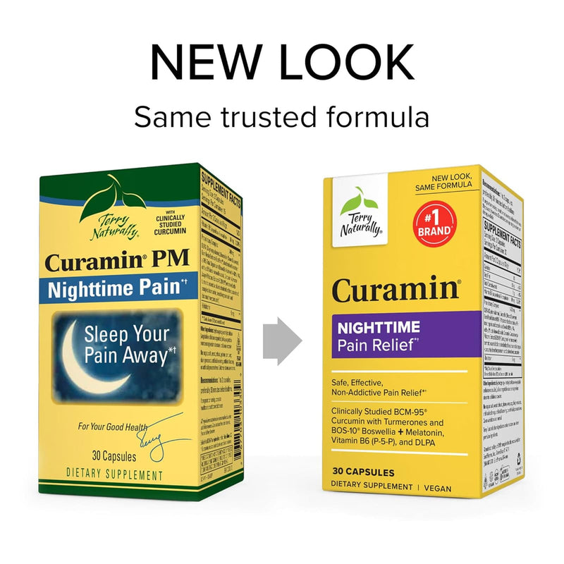 Terry Naturally Curamin NIGHTTIME Pain Relief - Curamin PM - 30 Caps