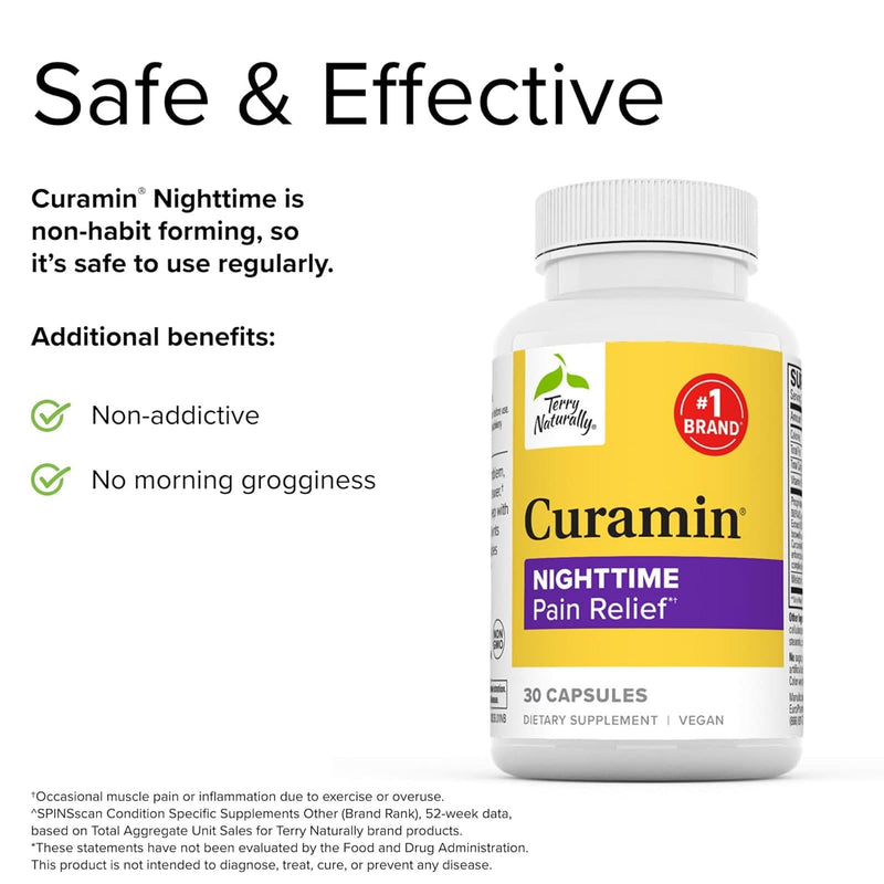 Terry Naturally Curamin NIGHTTIME Pain Relief - Curamin PM - 30 Caps