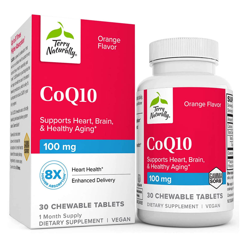 Terry Naturally CoQ10 Chewable 100 mg 30 Chew Tabs - DailyVita