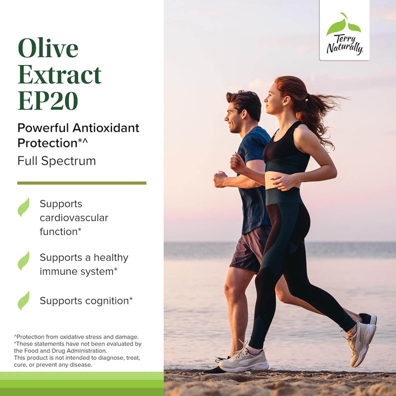 CLEARANCE! Terry Naturally Olive Extract EP20 60 Capsules, BEST BY 12/2025 - DailyVita
