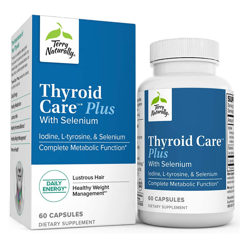 CLEARANCE! Terry Naturally Thyroid Care PLUS Selenium 60 Caps, BEST BY 02/2026 - DailyVita
