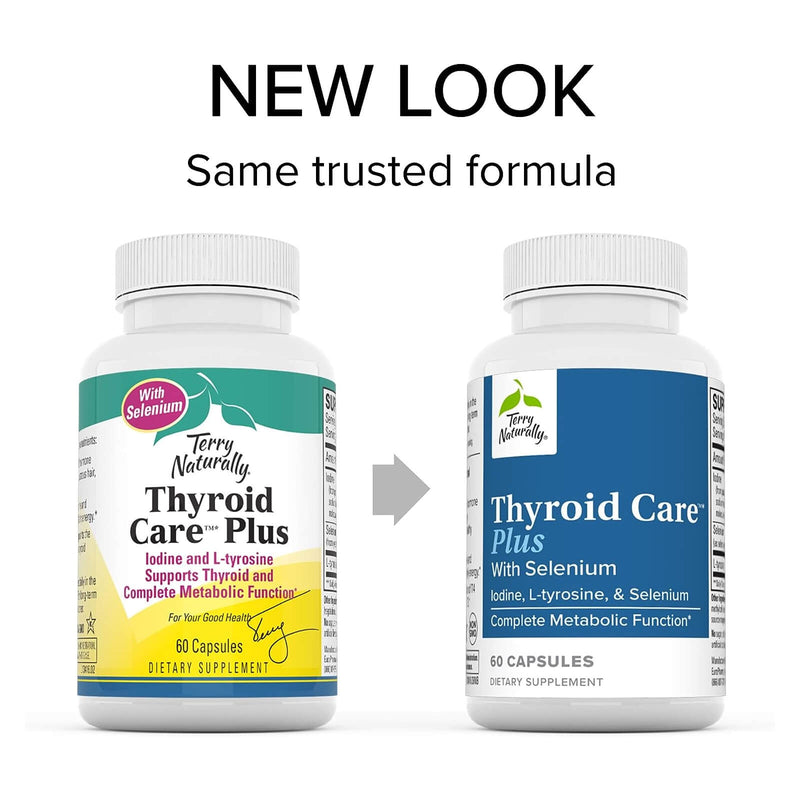 Terry Naturally Thyroid Care PLUS Selenium 60 Caps - DailyVita