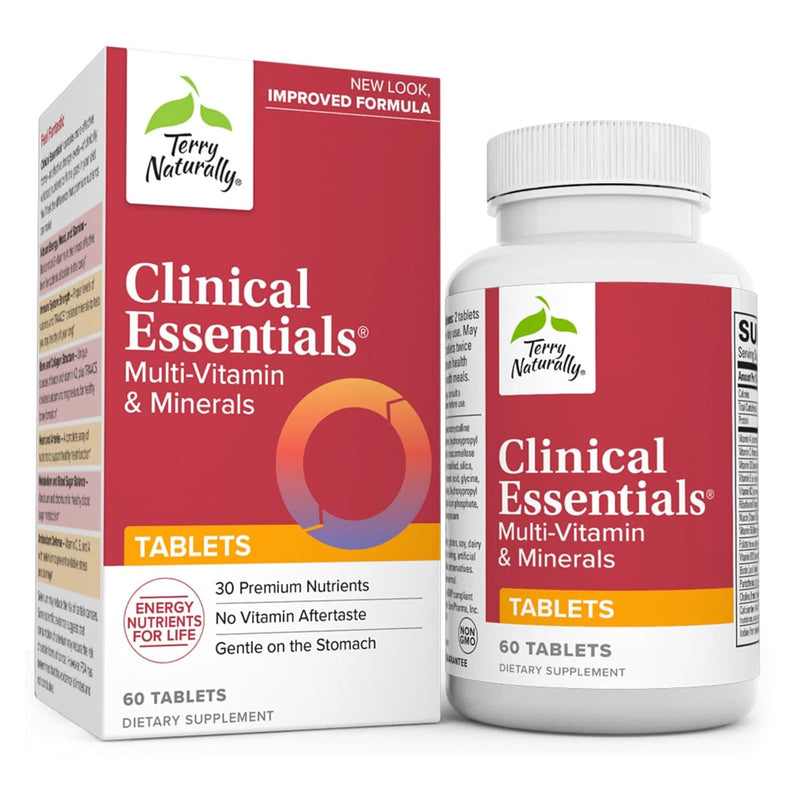 Terry Naturally Clinical Essentials Multi-Vitamin & Minerals 60 Tablets - DailyVita
