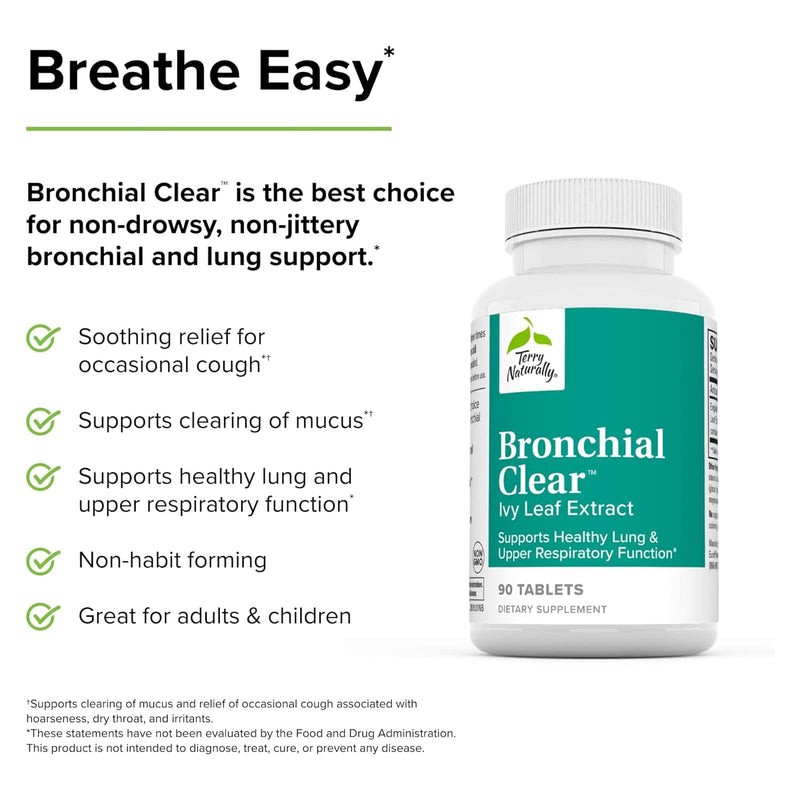 Terry Naturally Bronchial Clear 90 Tablets - DailyVita