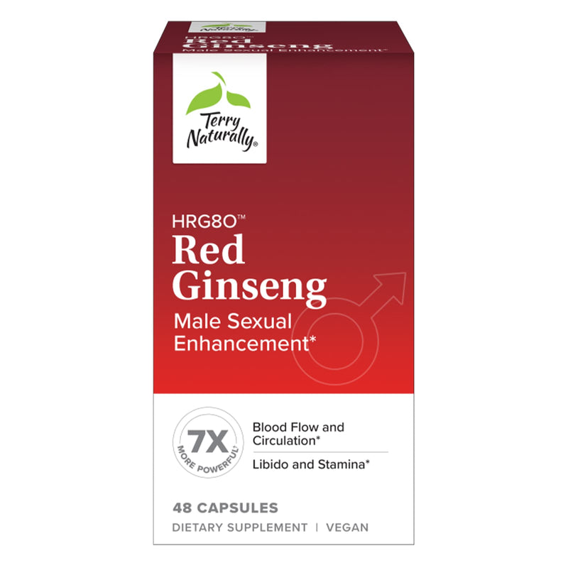 Terry Naturally HRG80TM Red Ginseng Male Sexual Enhancement 48 Caps - DailyVita