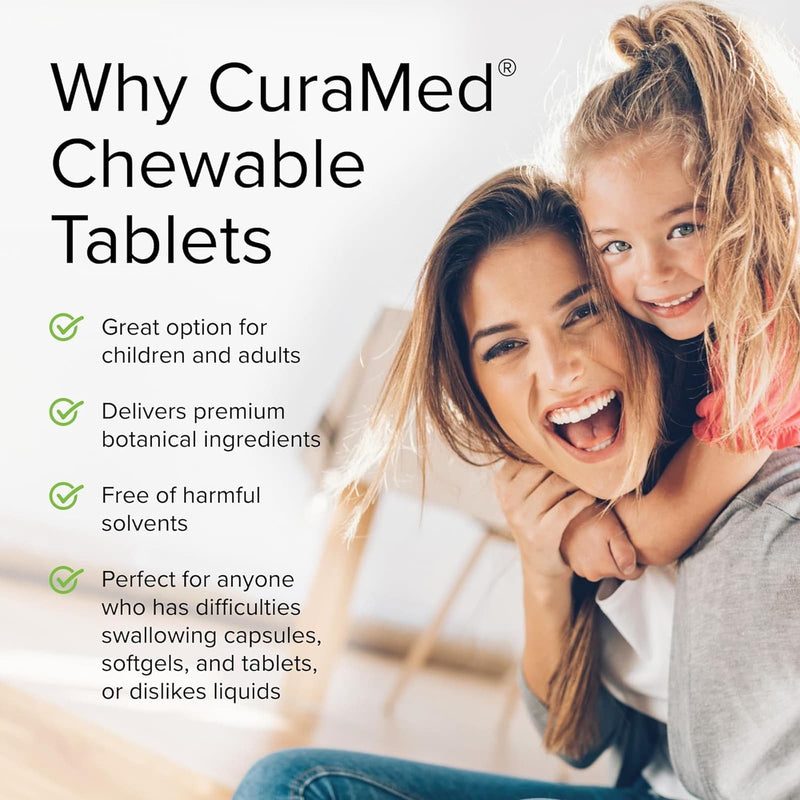 Terry Naturally CuraMed Chewable 100 mg 60 Chew Tabs - DailyVita