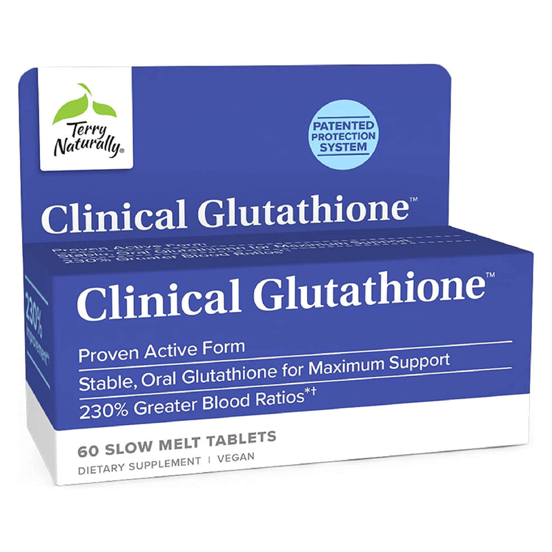 CLEARANCE! Terry Naturally Clinical Glutathione 60 Slow-Melt Tabs, BEST BY 03/2026 - DailyVita