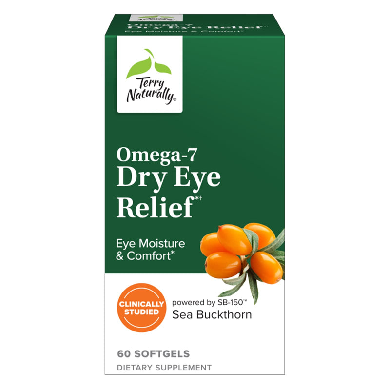 CLEARANCE! Terry Naturally Omega7 Dry Eye Relief 60 Softgels, BEST BY 01/2026 - DailyVita