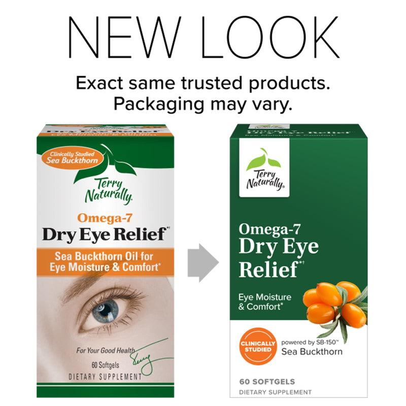 Terry Naturally Omega7 Dry Eye Relief 60 Softgels - DailyVita