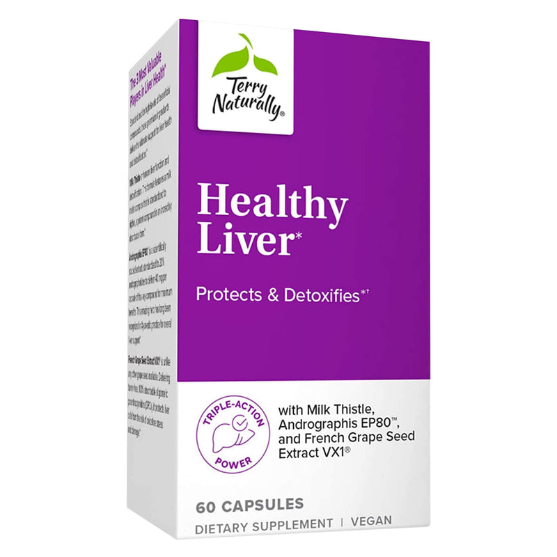 CLEARANCE! Terry Naturally Healthy Liver - Protects and Detoxifies - 60 Capsules, BEST BY 05/2024 - DailyVita