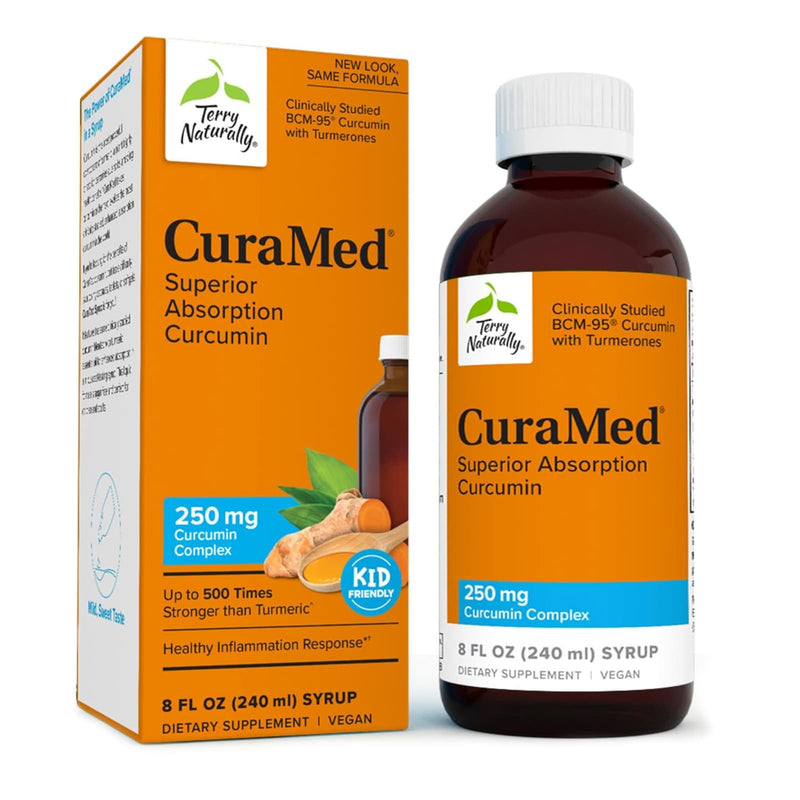 Terry Naturally CuraMed Syrup 250 mg 8 oz./200 ml Syrup - DailyVita