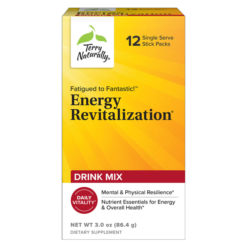 Terry Naturally Fatigue to Fatistic! Energy Revitalization Single Serve Stick Pack - Energy & Overall Health 12 Stick Packs