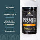 Ancient Nutrition, Bone Broth Protein, Turmeric, 20 Servings, 16.2 oz (460 g) - DailyVita