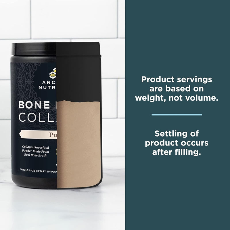 Ancient Nutrition, Bone Broth Collagen, Pure, 30 Servings, 15.9 oz (450 g) - DailyVita