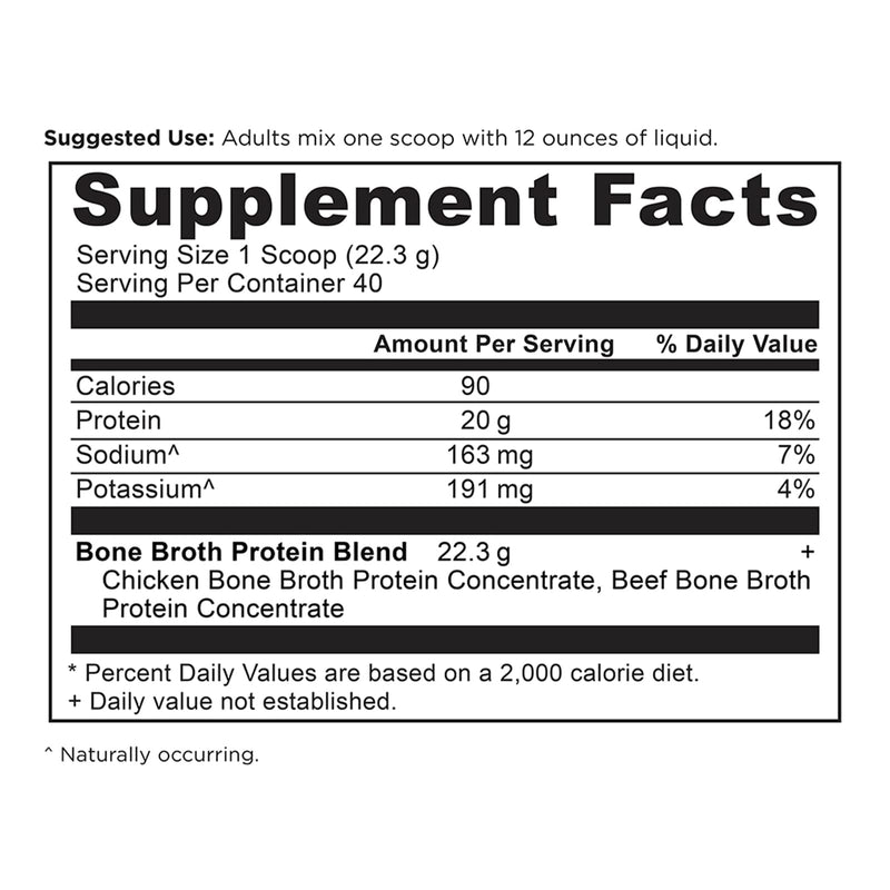 Ancient Nutrition, Bone Broth Protein, Pure, 40 Servings, 31.46 oz (892 g) - DailyVita