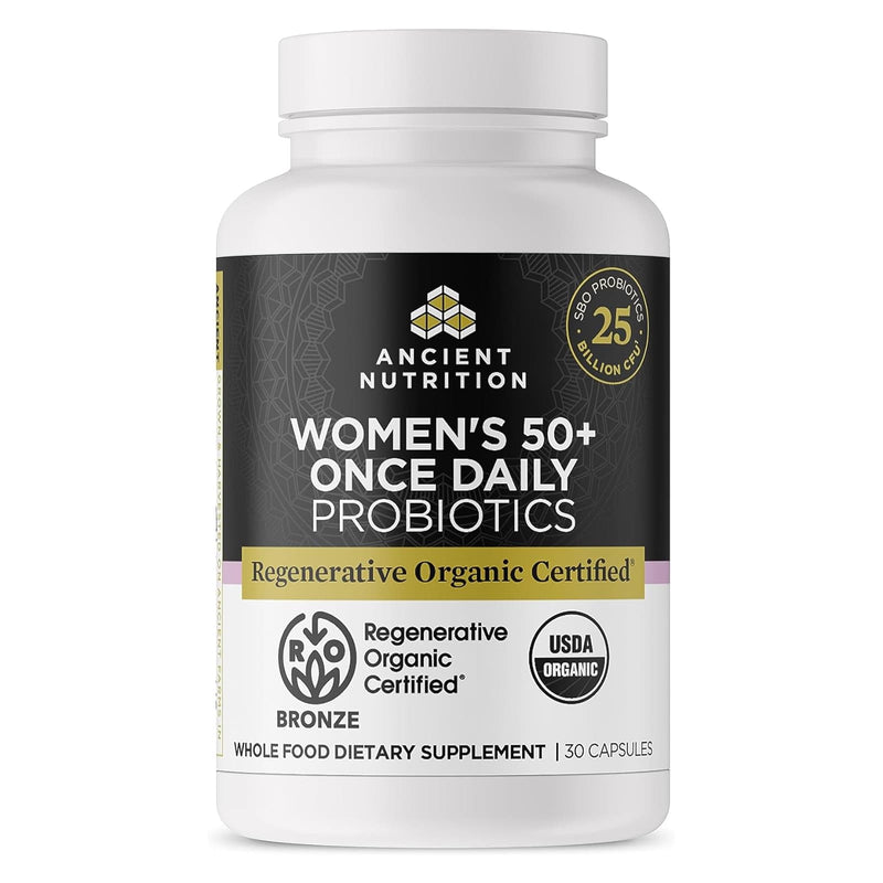Ancient Nutrition, ROC, Capsules, Womens 50+ Probiotics 25B, Once Daily, 30ct - DailyVita